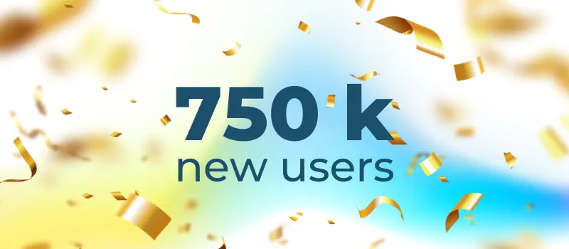 MiFinity has 750k+ new users