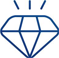 Diamond outline icon
