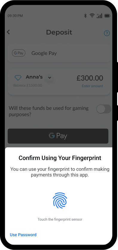 MiFinity Confirm fingertip