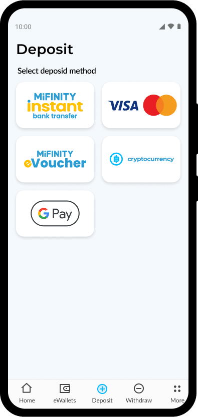 MiFinity Deposit GPay