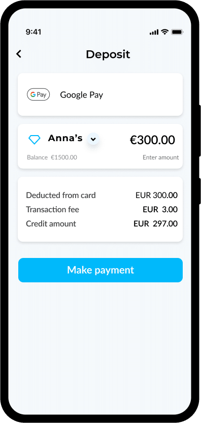 MiFinity Make payment